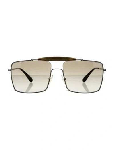 Pre-owned Prada Square Gradient Sunglasses In Black