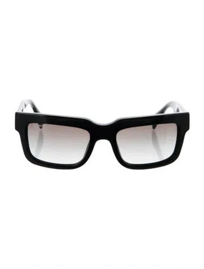 Pre-owned Prada Square Gradient Sunglasses In Black
