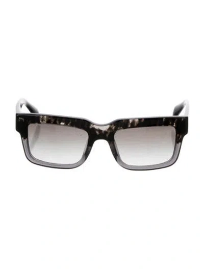 Pre-owned Prada Square Gradient Sunglasses In Black