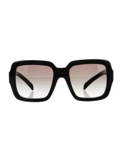 Pre-owned Prada Square Gradient Sunglasses In Black
