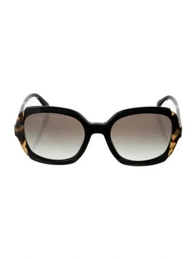 Pre-owned Prada Square Gradient Sunglasses In Black