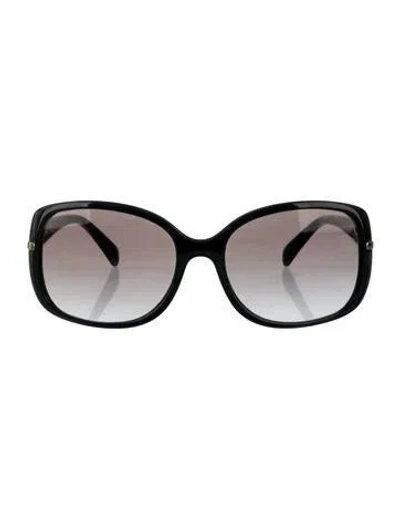 Pre-owned Prada Square Gradient Sunglasses In Black