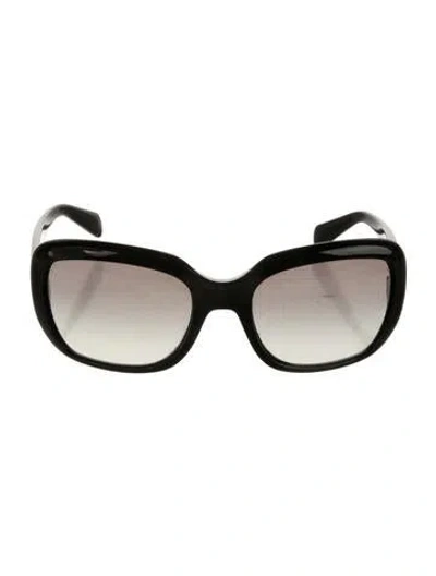 Pre-owned Prada Square Gradient Sunglasses In Black
