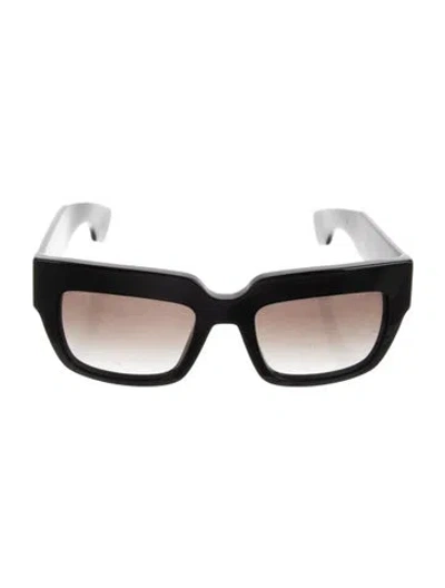 Pre-owned Prada Square Gradient Sunglasses In Black