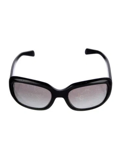 Pre-owned Prada Square Gradient Sunglasses In Black