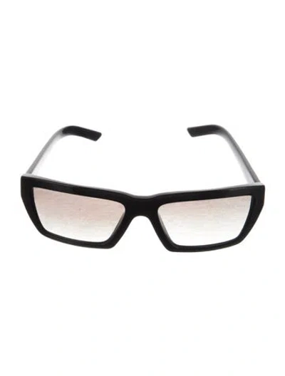 Pre-owned Prada Square Gradient Sunglasses In Black