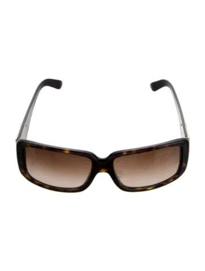 Pre-owned Prada Square Gradient Sunglasses In Black