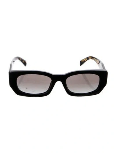 Pre-owned Prada Square Gradient Sunglasses In Black