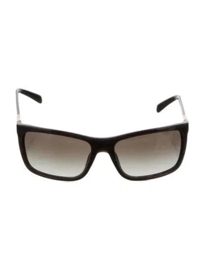 Pre-owned Prada Square Gradient Sunglasses In Brown
