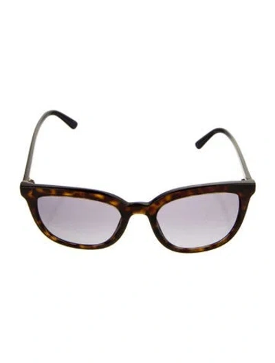 Pre-owned Prada Square Gradient Sunglasses In Brown