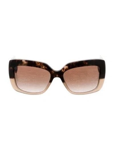 Pre-owned Prada Square Gradient Sunglasses In Brown