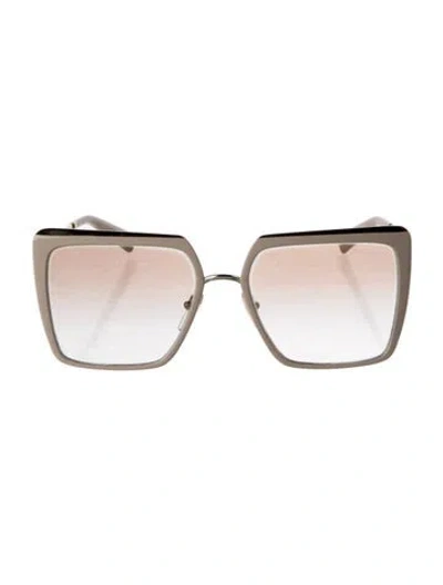 Pre-owned Prada Square Gradient Sunglasses In Neutrals