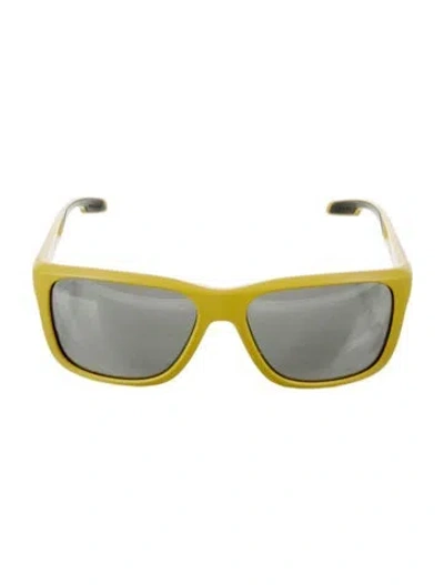 Pre-owned Prada Square Gradient Sunglasses In Yellow