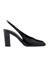 Prada Modellerie Square Toe Slingback Pump In Black