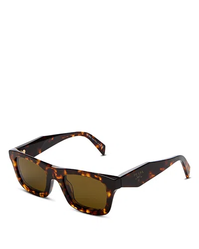 Prada Square Sunglasses, 50mm In Brown