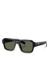 Prada Square Sunglasses, 52mm In Black