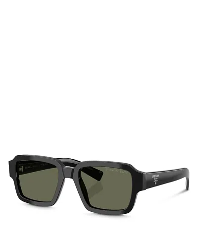 Prada Square Sunglasses, 52mm In Black