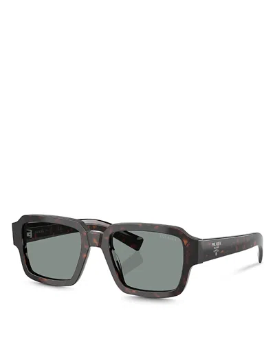 Prada Square Sunglasses, 52mm In Black