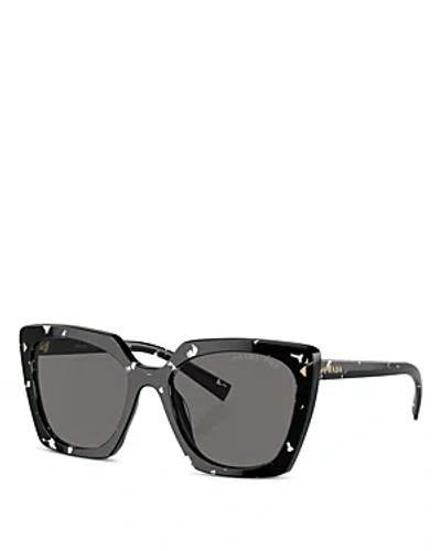 Prada Square Sunglasses, 54mm In Black