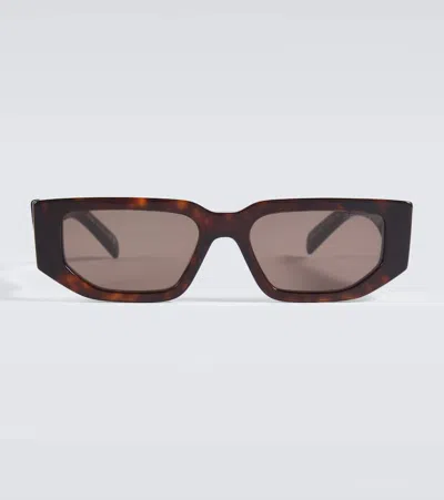 Prada Square Sunglasses In Brown