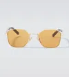 Prada Square Sunglasses In Gold