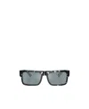 Prada Eckige Sonnenbrille In Schildpattoptik In Gray