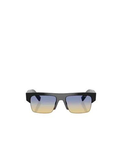 PRADA PRADA EYEWEAR SEMI-RIMLESS FRAME SUNGLASSES