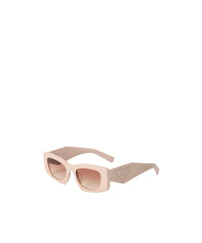 Prada Square Sunglasses In Nude
