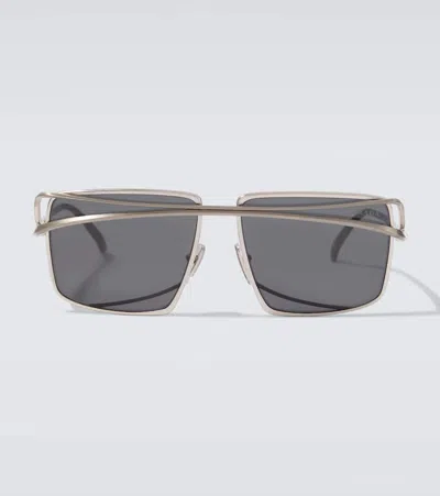Prada Square Sunglasses In Silver