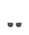 Prada Square Frame Sunglasses Sunglasses In White