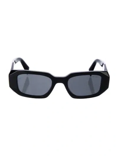 Pre-owned Prada Square Tinted Sunglasses In Black
