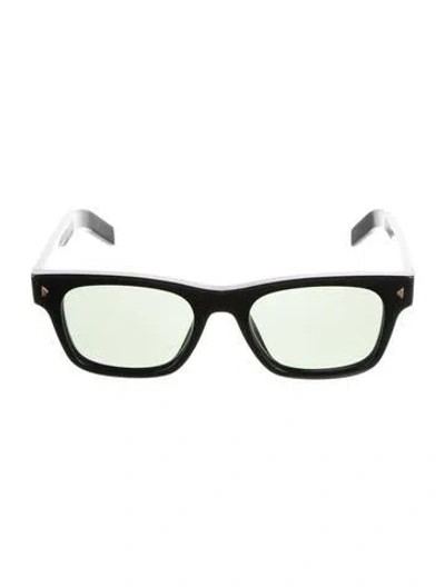 Pre-owned Prada Square Tinted Sunglasses In Black