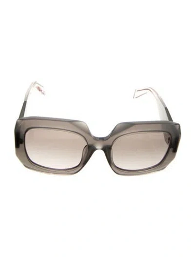 Pre-owned Prada Square Tinted Sunglasses In Black