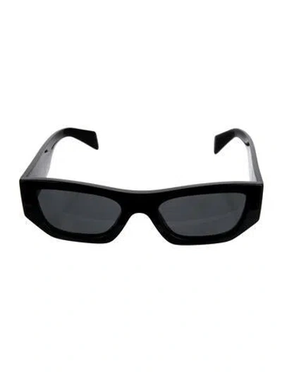 Pre-owned Prada Square Tinted Sunglasses In Black