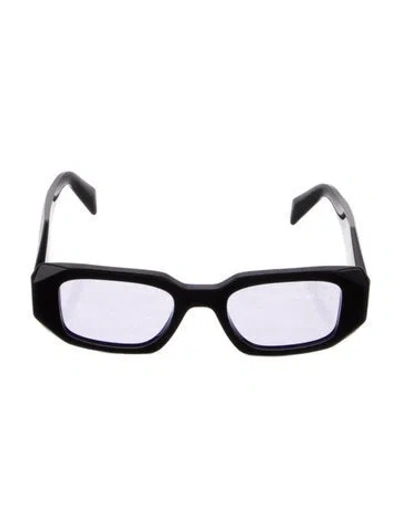 Pre-owned Prada Square Tinted Sunglasses In Black