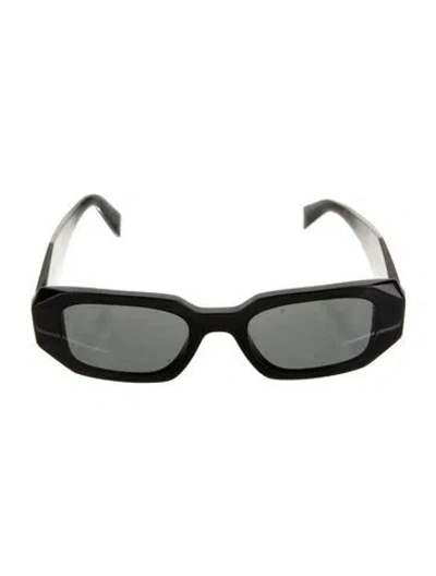Pre-owned Prada Square Tinted Sunglasses In Black