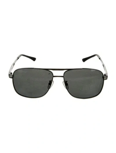 Pre-owned Prada Square Tinted Sunglasses In Black