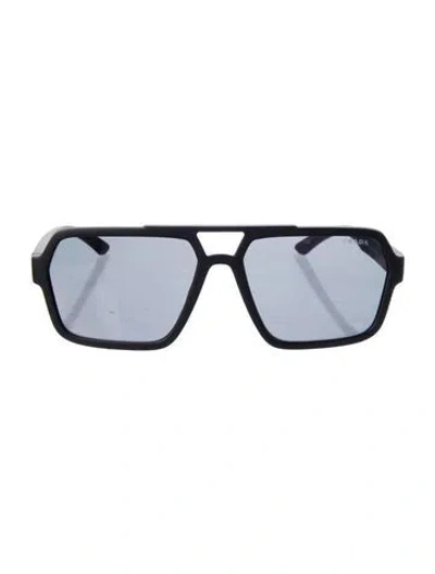 Pre-owned Prada Square Tinted Sunglasses In Black