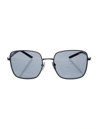 Pre-owned Prada Square Tinted Sunglasses In Black