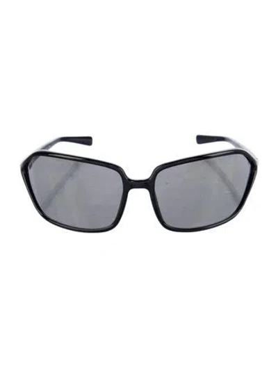 Pre-owned Prada Square Tinted Sunglasses In Black