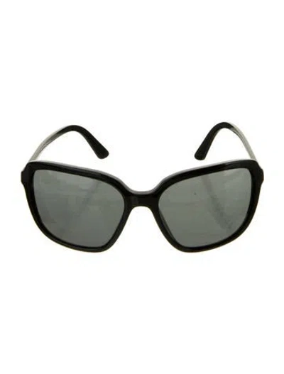 Pre-owned Prada Square Tinted Sunglasses In Black