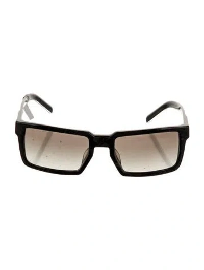 Pre-owned Prada Square Tinted Sunglasses In Black