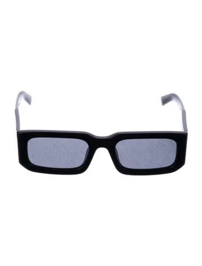 Pre-owned Prada Square Tinted Sunglasses In Black