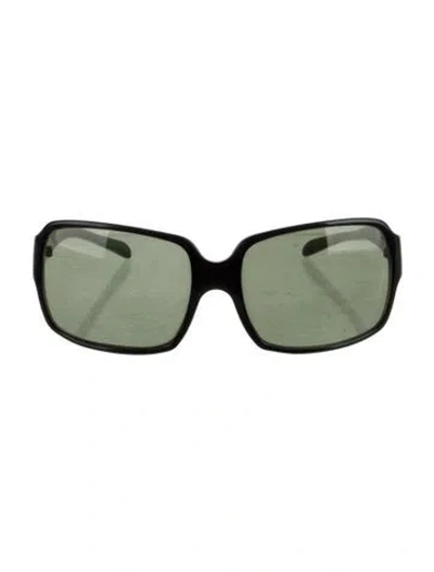 Pre-owned Prada Square Tinted Sunglasses In Black
