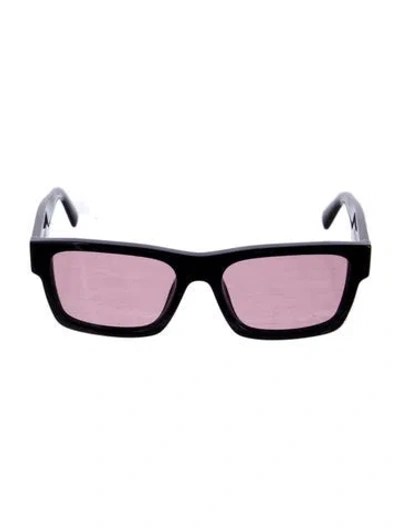 Pre-owned Prada Square Tinted Sunglasses In Black