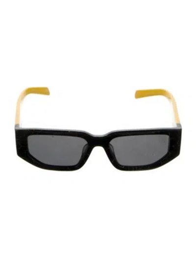 Pre-owned Prada Square Tinted Sunglasses In Black
