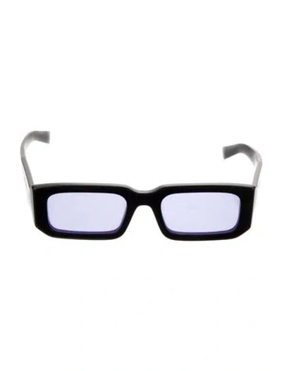 Pre-owned Prada Square Tinted Sunglasses In Black