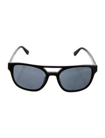 Pre-owned Prada Square Tinted Sunglasses In Black