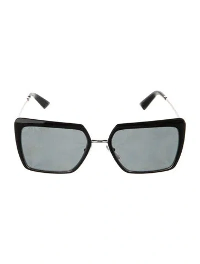 Pre-owned Prada Square Tinted Sunglasses In Black
