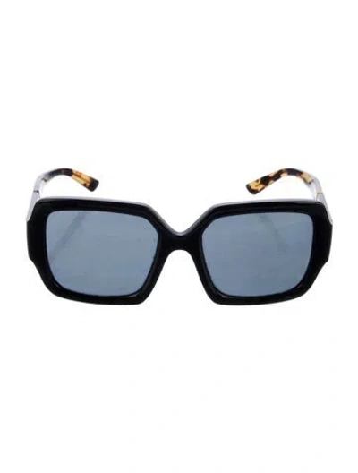 Pre-owned Prada Square Tinted Sunglasses In Black